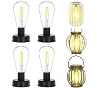 KBIBCK Bombillas solares para exteriores, 4 unidades de 8 cm para jardín, piezas de repuesto, lámparas solares con bombilla LED brillante, piezas de repuesto para luces de jardín, farolillos solares