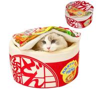 KBIBCK Camas para gatos para interiores, cama de cueva para gatos pequeños, cama cálida y acogedora de felpa suave para cachorros, escondite cálido y cómodo, cuevas y casas para múltiples mascotas