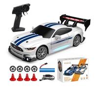 KBIBCK Coche Teledirigido Drift, 1:24 RC Drift Car, 20 km/h 4WD, Mini RC Car con Control Remoto inalámbrico 2.4GHz,Luces LED y Baterías,Coche RC Drift para Adultos y Niños a Partir de 8 Años (Blanco)