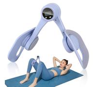 KBIBCK Entrenador de Piernas, Ejercitador de Caderas para Hombres y Mujeres, Máquina de Glúteos para Entrenar en Casa, Pierna y Muslo Interior con Contador, Entrenamiento de Cadera(Azul)