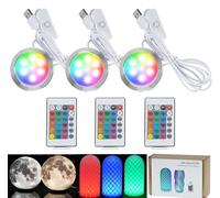 KBIBCK Kit de iluminación LED para impresora 3D, 5 unidades, mando a distancia, juego de iluminación LED RGB para laboratorio Bambu H2D/X1/P1P/A1 mini, modelos de impresora 3000-6400K, 16 tipos de