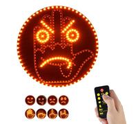 KBIBCK Luz de dedo del coche y expresión de luz, Luz Parpadeante para Dedo De Coche, LED para expresión de coche con mando a distancia, 2 en 1, Expresión de coche, lámpara de cara sonriente