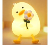 KBIBCK Luz de Noche de Pato Para Niños, Luz de Noched Pato con Temporizador, LED Táctil Regulable,Luz de Noche de Pato, Regalo para Niños, Mujeres y Bebés,Luz de Animal para Dormitorio,Camping