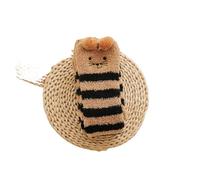 KBLDOPN Calcetines Dormir Mujer 2 Calcetines De Dibujos Animados A Rayas For Mujer, Bordados Lana Coral Con Animales(BK-CF-cat)