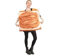 KBLDOPN Color Cosplayer mantequilla de maní tostada mermelada fresa pan comida Cosplay disfraz pareja actuación fiesta traje Festival(Color 1)