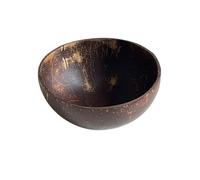 KBLDOPN Cuenco de coco madera hecho a mano for comer, vajilla, tenedor, cuchara for postre, ensalada frutas, mezcla arroz Para Guarniciones, Salsa(Color 1 250-300ml)