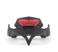 KBNGCAQ Compatible con F900R 2020 2021 2022 2023 2024 2025 Soporte De Matrícula De Culata Trasera Corta para Motocicleta Soporte De Contrapunto Eliminador de Guardabarros(Red with Light)