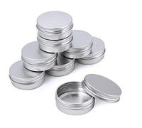 KBNIAN 30 PCS Tarros de Aluminio 30ml Con Tapa - Latas Redondas Recargables para Almacenar Cosméticos, Lociones, Especias, Dulces, Té o Regalo Pequeño