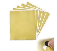 KBNIAN - 5 tarjetas cuadradas para rascar, autoadhesivas, grandes calcomanías para rascar con superficie dorada para álbumes de recortes, postales, Pascua, cumpleaños, boda, 23,5 x 20 cm
