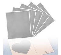 KBNIAN 5pcs Tarjeta Rasca Cuadrada Pegatinas Rasca y Gana Adhesivas Etiquetas de Rasca Pegatinas Rasca Grandes con Superficie Plata para Álbum de Recortes/Postal/Pascua/Cumpleaños/Bodas- 23,5 * 20 cm