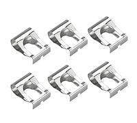 KBNIAN Clip Limpiaparabrisas, 6 Pcs Clip de Varillaje de Limpiaparabrisas Clip de Reparación de del Brazo del Limpiaparabrisas Clip de Articulación para Conectar Brazos de limpiaparabrisas, Plata