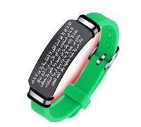 KBNSUIAN Islam Koran Arabische Schrift Graviert Silikon Brazalete Heiliger Allah Ayatul Kurs Koran Kalligraphie Amulett Shahada Brazalete Islamisches Gebet Schmuck für Muslime Ramadan Geschenke,