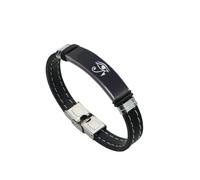 KBNSUIAN Pulsera de silicona Eye of Horus, pulsera de protección del antiguo Egipto, joyería de amuleto egipcio, color negro y plateado, 8.26 inch, Acero inoxidable Silicona