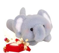 Kbnuetyg Animales de peluche para niños | suave y tierno en forma de animales pequeños - Juguete de elefante de peluche de mesa - Para niños adultos habitación de estudio