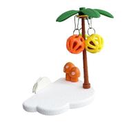 Kbnuetyg Bird Perch Parrots - Hanging Wooden, Pet Exercise Accessory, Cage Entertainment Swing, Avian Rest Station | Encourages Cockatiel Conure Lovebird Activity Through Chewing Balancing Relaxing