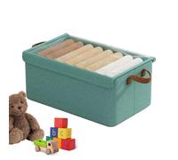 Kbnuetyg Contenedores de almacenamiento de ropa: contenedor de edredón plegable, con cremallera de lado suave, rectangular plana a prueba de humedad, baúl de dormitorio resistente al polvo | Ropa To