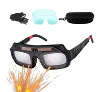 Kbnuetyg Gafas de soldar - Protección automática de oscurecimiento, gafas antideslizantes, privacidad industrial | Diseñado para profesionales, técnicos, constructores de metal, entusiastas y talleres