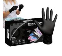 Kbnuetyg Guantes de nitrilo - 100 piezas sin látex, ropa protectora resistente al , uso en cocina de alimentos, equipo de limpieza de salón de | Para tareas de examen de teñido
