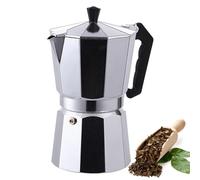 Kbnuetyg italiana: tradicional, espresso clásica de aluminio para estufa, forma de ocho lados, método de extracción de cerveza auténtico, capacidad de onzas | Cocina pa