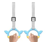 Kbnuetyg Kids Gymnastics Rings - Adjustable Straps, 550 Lbs Weight Capacity