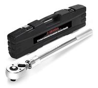 kboisha Mango de trinquete extensible de 3/4 pulgadas, llave dinamométrica reversible de liberación rápida que se extiende de 19.5 a 31 pulgadas