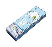 KBOLAE Bonito estuche para lápices, regalo para estudiantes, suministros escolares, dinosaurio, escuela secundaria, 2 capas, Lucky Cat de 2 capas, 245x100mm, como se muestra en la