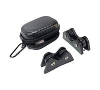 KBOLAE Juego de 2 comprobadores de rectitud para tacos de billar con funda de transporte, color negro