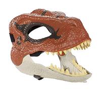 KBOLAE Máscara de dinosaurio de dibujos animados, accesorio para festivales, cumpleaños, regalos para niños, color rojo