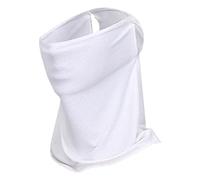 KBOLAE Máscara facial de golf, pasamontañas, bufanda, bandana, cubierta facial para ciclismo, color blanco, 23,8 x 30 cm, Blanco, 23,8 x 30 cm, 23.8x30cm