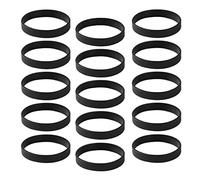 KBOLAE Paquete de 15 pulseras de silicona simples de goma, color blanco, as described, Plástico, como se muestra en la