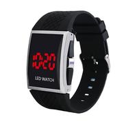 KBOLAE Reloj de pulsera digital para hombre, cómodo y moderno, moderno y elegante de llevar, electrónico con batería, color blanco, negro, as description