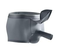 KBOPLEMQ Calzoncillos tipo bóxer para hombre con bragueta de seda de hielo, diseño de elefante, retro, cómodos, elásticos, suaves, transpirables, ropa interior erótica, ropa interior deportiva