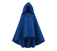 KBOPLEMQ Capa medieval con capucha para mujer y hombre, disfraz de mago LARP, vikingo, Halloween, medieval, disfraz con capucha, caballero del norte, renacentista, vestido gótico, victoriano