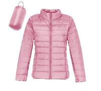 KBOPLEMQ Chaquetas de plumas para mujer, abrigos de invierno, resistentes al viento, cálidos, con capucha, ajustados, sin capucha, abrigo de invierno, chaqueta acolchada para senderismo, abrigos al