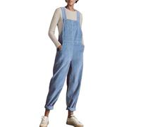KBOPLEMQ Mono de pana para mujer, retro, elegante, monos de color sólido, informal, oversize, overalls de corte regular, overalls, mono, pantalones, pantalones harén con bolsillos, cómodo verano sin