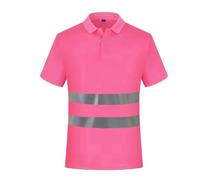 KBOPLEMQ Polo de manga corta para hombre, con protección de advertencia, reflectante, camiseta de trabajo para verano, tiempo libre, ligera, suave, de manga corta, para verano, para exteriores