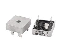 KBPC2510 25 A 1000 V 4Pin una fase Semi-Conductor Puente rectificador 2PCS