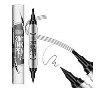 KBRPEY 2 en 1 Rotulador Cejas Líquido Punta Bifurcada Microblading Natural Impermeable Larga Duración Maquillaje Profesional