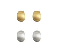 KBRPEY 2 pares Pendientes Mujer Oro Plata, 18K Pendientes Dorados Mujer de Gota de Agua, Pendientes Aro Hipoalergénicos, Regalos de Joyería para Mujeres y Niñas