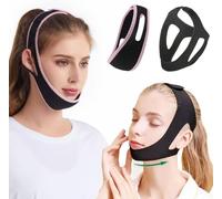 KBRPEY 2 Piezas Antironquidos Diseño Ergonómico Mejora los Ronquidos y la Respiración Bucal Talla Ajustable Malla Transpirable Velcro Cómodo no Aprieta per Pareja