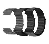 KBRPEY 3 Piezas Correa Reloj 22mm Nylon Sport Loop Correas para Relojes Inteligentes Pulsera Transpirable Ajustable Correas Reloj Smartwatch Banda Deportiva