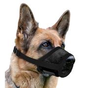 KBRPEY Bozal Perro Ajustable Transpirable Mordeduras Masticaciones Cómodo Bozal de Malla Suave Adecuado para Perros Pequeños Grandes(M)