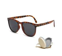 KBRPEY Gafas Sol Cuadradas Estilo Vintage Montura Transparente Lentes Polarizadas Protección Uv400 Elegantes