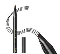KBRPEY Lápiz Microfibra Cejas Punta Horquilla Delineador Microblading Resistente Agua Maquillaje Profesional Larga Duración