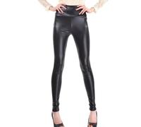 KBRPEY Leggings Cuero Mujer Push Up Cintura Alta Pantalones Elasticos Leggins Skinny Elásticos Pantalones Leggins Termicos Invierno Disfraz Sexy Pantalones Piel Sintética Tiro(XL)