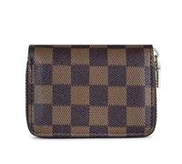 KBRPEY Monedero Mujer Carteras Pequeño Tarjetero Cartera Billeteras Cuadros Cremallera Billetero Organizador Tarjetas Monederos Compacto