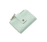 KBRPEY Monedero Pequeño Acolchado Cuero Sintético Cartera Mujer Billetera Compacta Cremallera Botón Presión Tarjetero Elegante