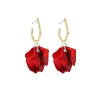 KBRPEY Pendientes Mujer Pétalo Colgantes Acrílico Vintage Florales Elegante Gota Statement Borla Colorido