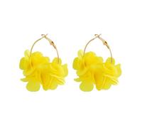 KBRPEY Pendientes Mujer Plata 925 Pendientes de Aro en Forma de Flor de Rosa Hipoalergénicos Elegante Gota Statement Florales Pendientes Dorados Regalos Joyas Joyeria Fiesta Niñas