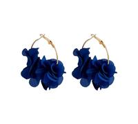 KBRPEY Pendientes Mujer Plata 925 Pendientes de Aro en Forma de Flor de Rosa Hipoalergénicos Elegante Gota Statement Florales Pendientes Dorados Regalos Joyas Joyeria Fiesta Niñas